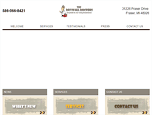 Tablet Screenshot of drywalldoctors.net